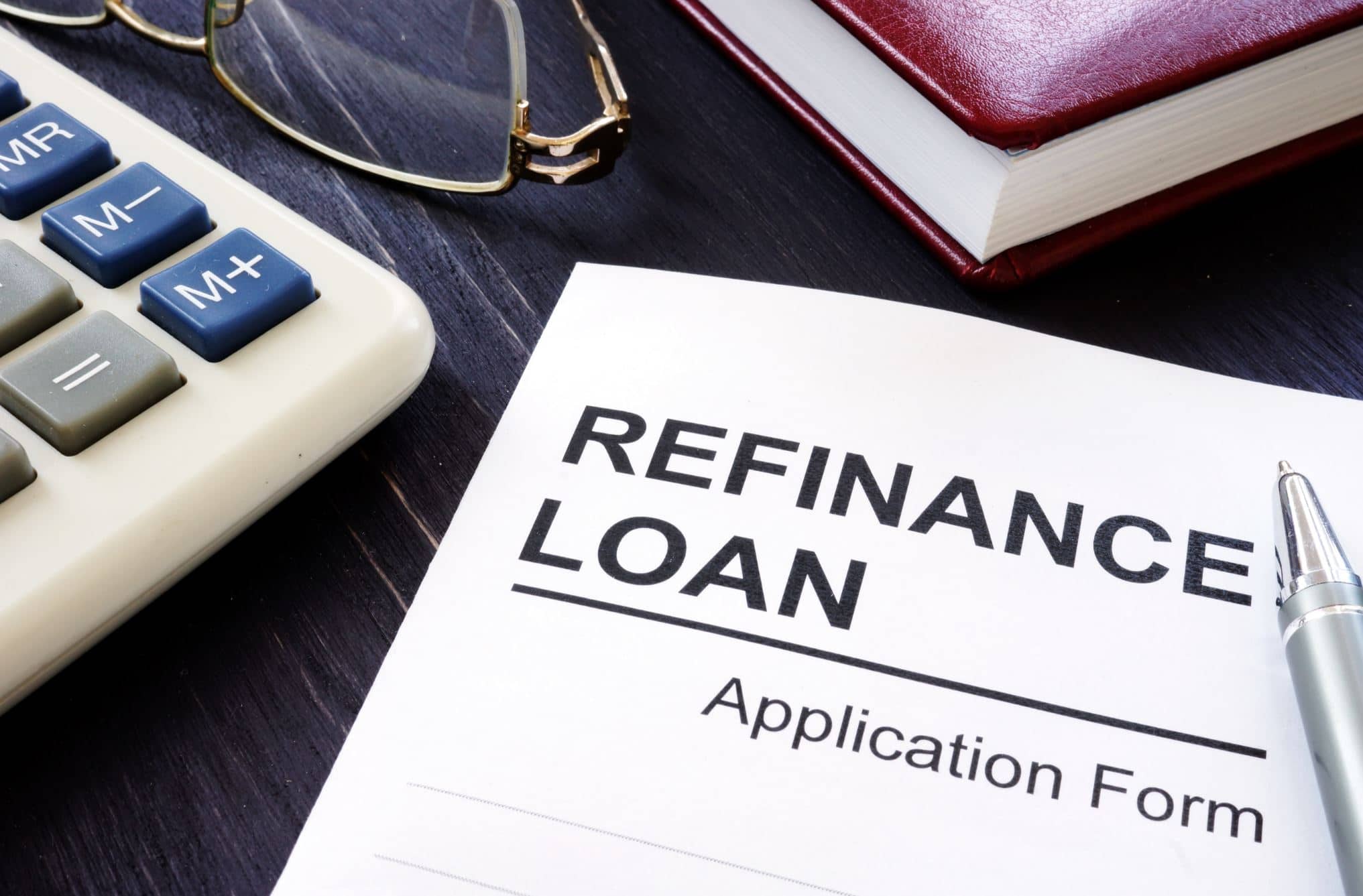 Refinance loan application form.