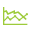 A line graph depicting value increase and decrease respectively.