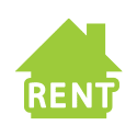 A vector image of a house for rent.